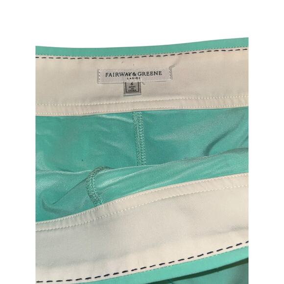 Fairway & Greene Women’s Golf Skort Turquoise Size 6 - Picture 4 of 4
